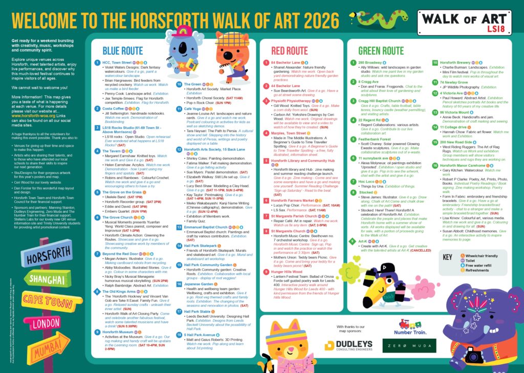 Walk of Art Map 2026 Back